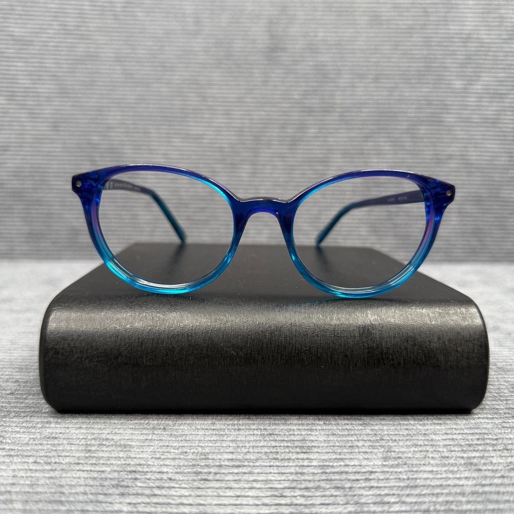 Muse Handmade Blue Purple Ombre Round Eyeglass Frames 35-000272 49-18-140